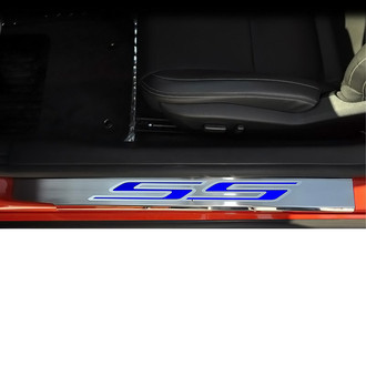 ACC® - Brushed/Polished Door Sills with Dark Blue SS Logo