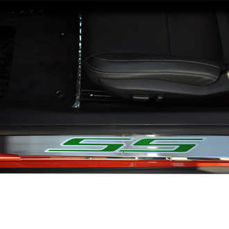 ACC® - Brushed/Polished Door Sills with Green SS Logo