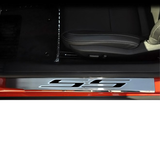 ACC® - Brushed/Polished Door Sills with Black SS Logo