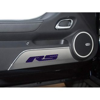 ACC® - GM Licensed Brushed Door Panel Kick Plates with Purple RS Logo