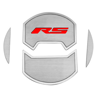 ACC® - Brushed A/C Vent Duct Covers with Bright Red RS Logo