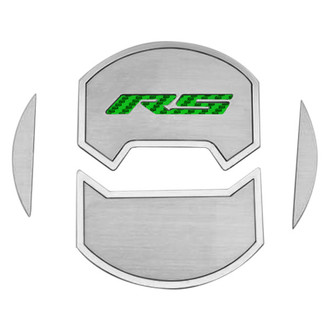 ACC® - Brushed A/C Vent Duct Covers with Green RS Logo