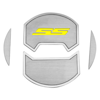 ACC® - Brushed A/C Vent Duct Covers with Yellow SS Logo