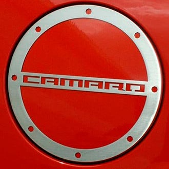 ACC® - GM Licensed Polished Gas Cap Cover with Camaro Logo