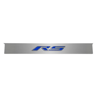 ACC® - GM Licensed Brushed Trunk Lid Plate with Blue Carbon Fiber RS Logo