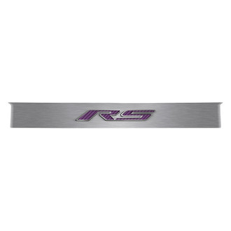 ACC® - GM Licensed Brushed Trunk Lid Plate with Purple Carbon Fiber RS Logo