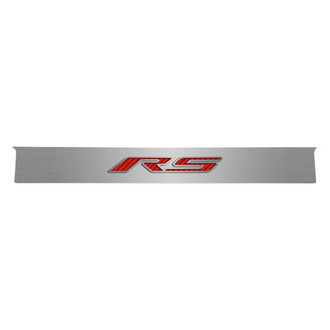 ACC® - GM Licensed Brushed Trunk Lid Plate with Red Carbon Fiber RS Logo