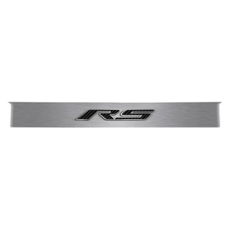 ACC® - GM Licensed Brushed Trunk Lid Plate with Black Solid RS Logo