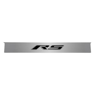 ACC® - GM Licensed Brushed Trunk Lid Plate with Brushed Black Carbon Fiber RS Logo