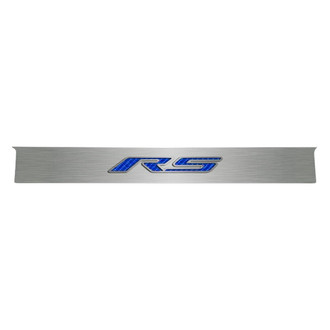 ACC® - GM Licensed Polished Trunk Lid Plate with Blue Carbon Fiber RS Logo