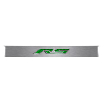 ACC® - GM Licensed Polished Trunk Lid Plate with Green Carbon Fiber RS Logo