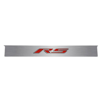 ACC® - GM Licensed Polished Trunk Lid Plate with Red Carbon Fiber RS Logo