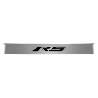 ACC® - GM Licensed Polished Trunk Lid Plate with Black Solid RS Logo