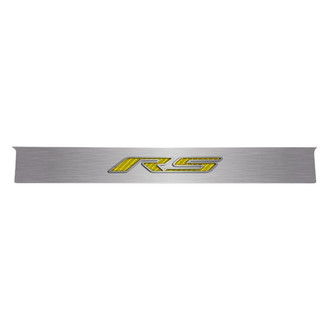 ACC® - GM Licensed Polished Trunk Lid Plate with Yellow Carbon Fiber RS Logo