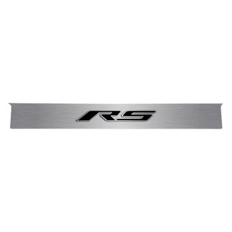 ACC® - GM Licensed Polished Trunk Lid Plate with Brushed Black Carbon Fiber RS Logo