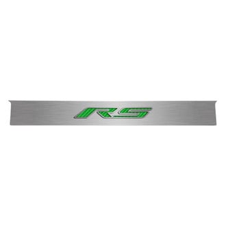 ACC® - GM Licensed Polished Trunk Lid Plate with Synergy Green Carbon Fiber RS Logo