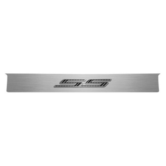 ACC® - GM Licensed Brushed Trunk Lid Plate with Black Carbon Fiber SS Logo