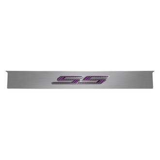 ACC® - GM Licensed Brushed Trunk Lid Plate with Purple Carbon Fiber SS Logo