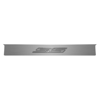 ACC® - GM Licensed Brushed Trunk Lid Plate with White Carbon Fiber SS Logo