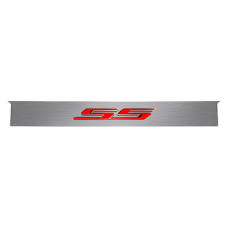 ACC® - GM Licensed Polished Trunk Lid Plate with Bright Red Solid SS Logo