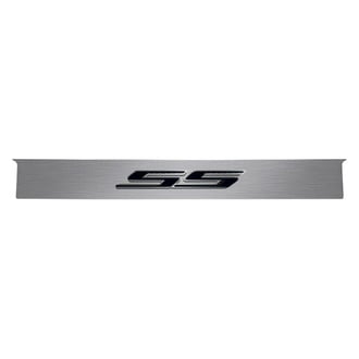 ACC® - GM Licensed Polished Trunk Lid Plate with Black Solid SS Logo
