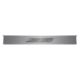 ACC® - GM Licensed Polished Trunk Lid Plate with White Carbon Fiber SS Logo