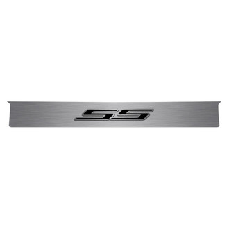 ACC® - GM Licensed Polished Trunk Lid Plate with Brushed Black Carbon Fiber SS Logo