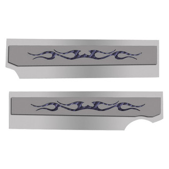 ACC® - Polished Fuel Rail Covers with Tribal Flame Insert