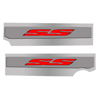 ACC® - Polished Fuel Rail Covers with Bright Red Solid SS Logo