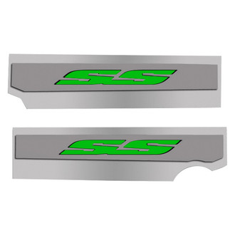 ACC® - Polished Fuel Rail Covers with Synergy Green Solid SS Logo