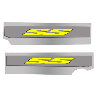 ACC® - Polished Fuel Rail Covers with Yellow Solid SS Logo