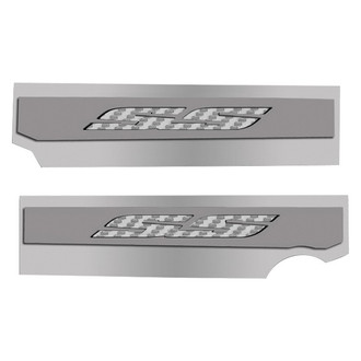 ACC® - Polished Fuel Rail Covers with White Carbon Fiber SS Logo