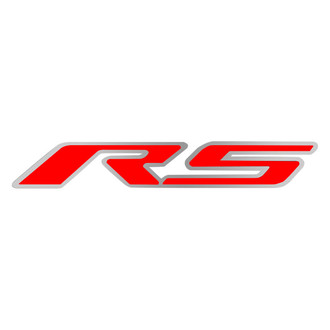ACC® - GM Licensed Series Brushed Hood Emblem with Bright Red Solid RS Logo
