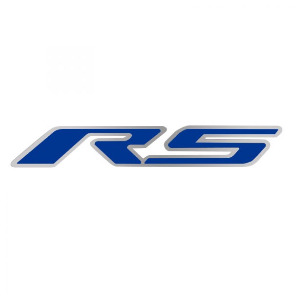 American Car Craft® - GM Licensed Series Brushed Hood Emblem with Dark Blue RS Logo