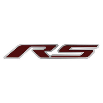 ACC® - GM Licensed Series Brushed Hood Emblem with Garnet Red Solid RS Logo