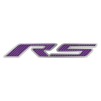 ACC® - GM Licensed Series Brushed Hood Emblem with Purple Carbon Fiber RS Logo