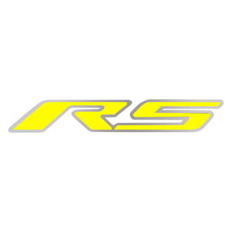 ACC® - GM Licensed Series Brushed Hood Emblem with Yellow Solid RS Logo