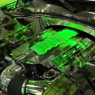 ACC® - Green Illuminated Polished Plenum Cover