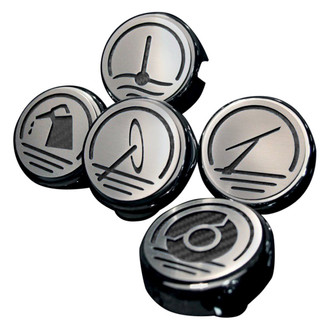 ACC® - Brushed Brushed Black Solid Cap Cover Set