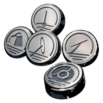 ACC® - Brushed Black Carbon Fiber Cap Cover Set