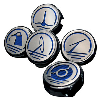 ACC® - Brushed Dark Blue Solid Cap Cover Set