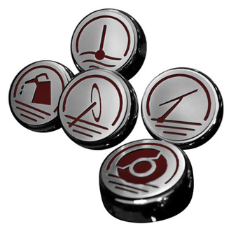 ACC® - Brushed Garnet Red Solid Cap Cover Set