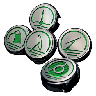 ACC® - Brushed Green Carbon Fiber Cap Cover Set