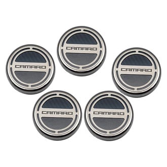 ACC® - Brushed Cap Cover Set with Camaro Logo