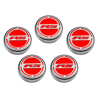 ACC® - Brushed Cap Cover Set with Bright Red Solid RS Logo