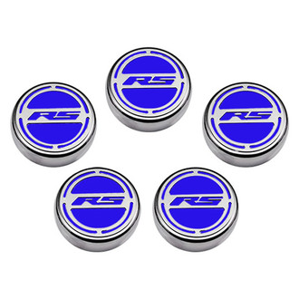 ACC® - Brushed Cap Cover Set with Dark Blue Solid RS Logo