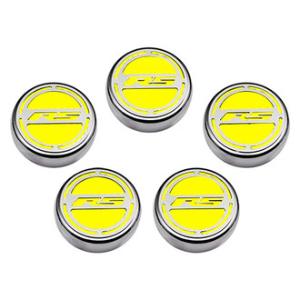 ACC® - Brushed Cap Cover Set with Yellow Solid RS Logo