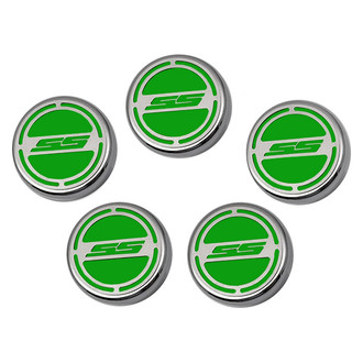 ACC® - Brushed Cap Cover Set with Synergy Green Solid SS Logo
