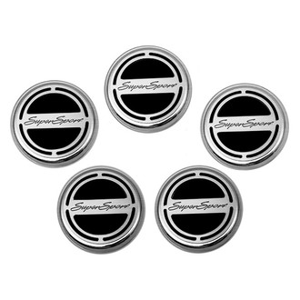 ACC® - Brushed Brushed Black Solid Cap Cover Set with Super Sport Logo