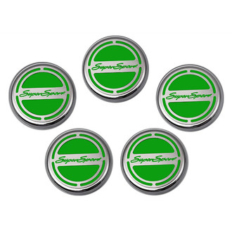ACC® - Brushed Synergy Green Solid Cap Cover Set with Super Sport Logo